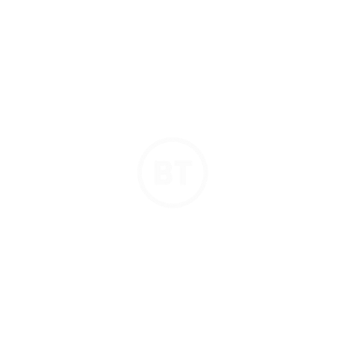Customer Logo White Transparent Background BT Group